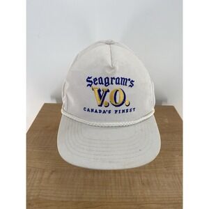 Vintage Seagram's V.O. CANADA'S FINEST Snapback Rope Hat Cap